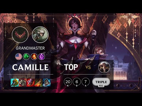 Camille Top vs Sett - NA Grandmaster Patch 12.2