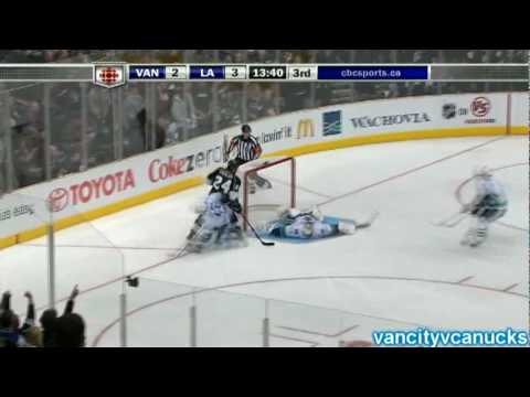 Luongo Robs Alex Frolov on a Breakaway