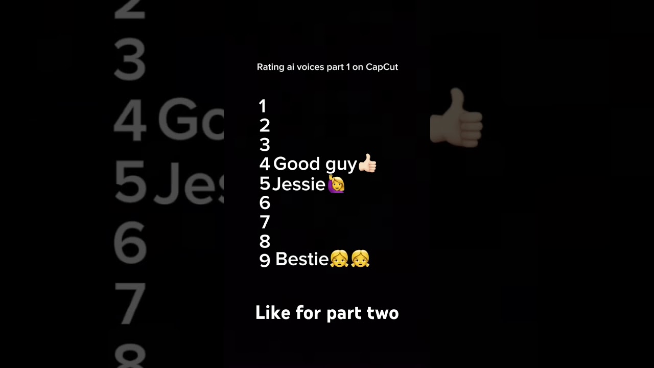Rating ai voices part 1 like for part 2 #youtubeshorts #trending #capcut