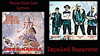 Impaled Nazarene : Chaos Goat Law Lyrics