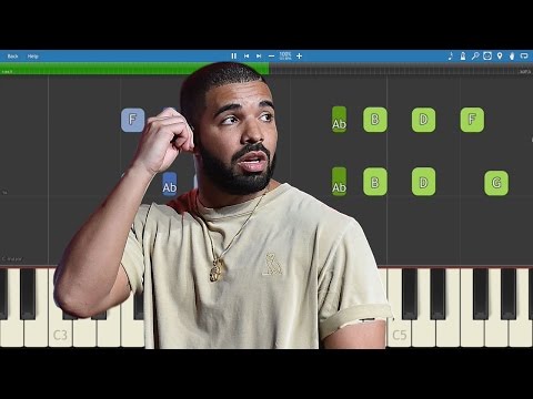 Fake Love - Drake piano tutorial