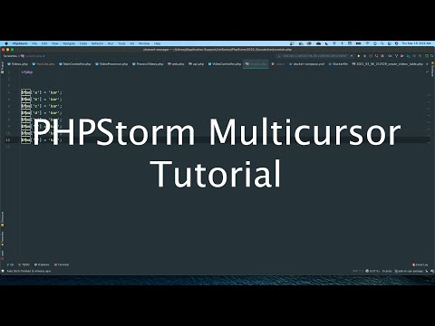 PHPStorm Multicursor Tutorial - How to be more efficient