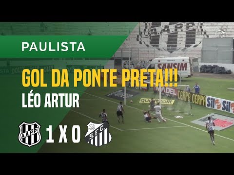 GOL (LÉO ARTUR) - PONTE PRETA X SANTOS - 25/01 - PAULISTA 2018