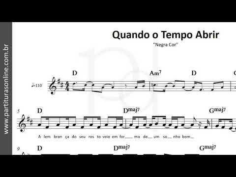 Quando O Tempo Abrir - Negra Cor