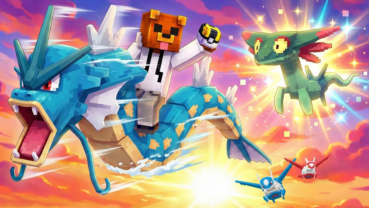 Encontré ESTO Volando en Minecraft Pokemon