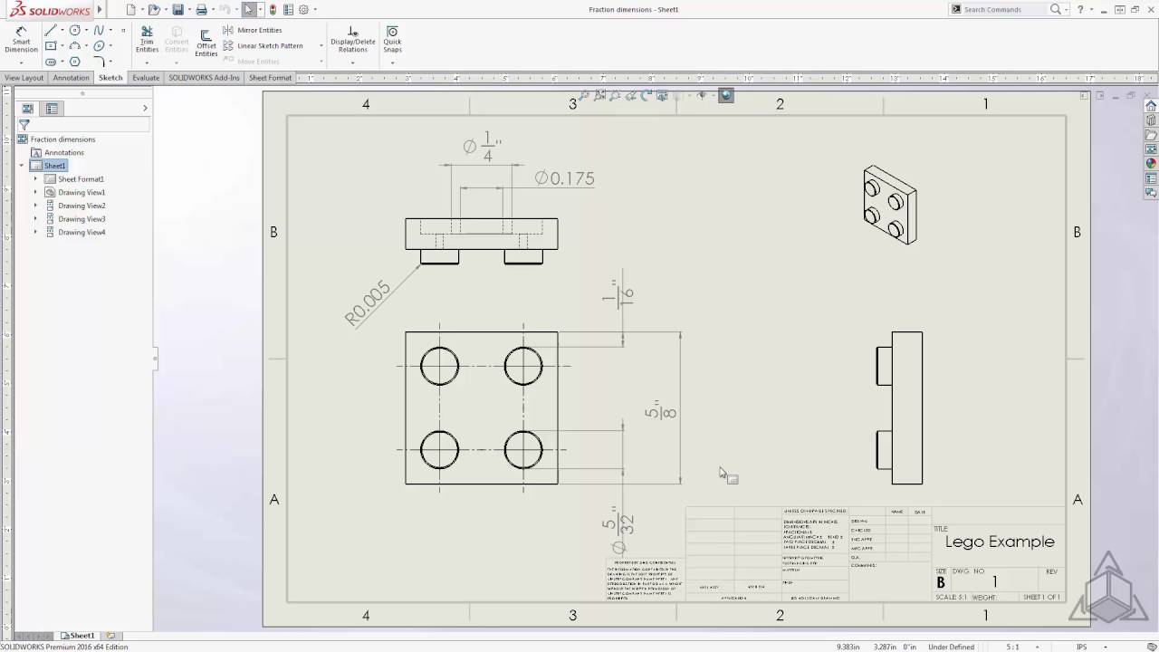 Tech Tip - Displaying Dimensions as Fractions
