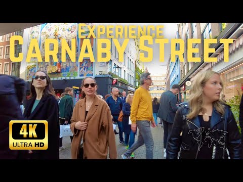 London’s Coolest Shopping Street 🛍️ | Carnaby Street Walk (HD 4K 60fps) | April 2025
