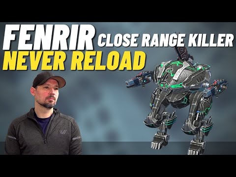 War Robots Fenrir Nucleon Atomizer,  unlimited ammo close range