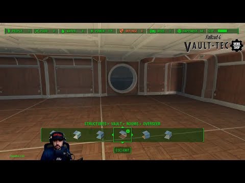 Fallout 4 - 257 - Building Overseer's Room | Vault-Tec Workshop DLC