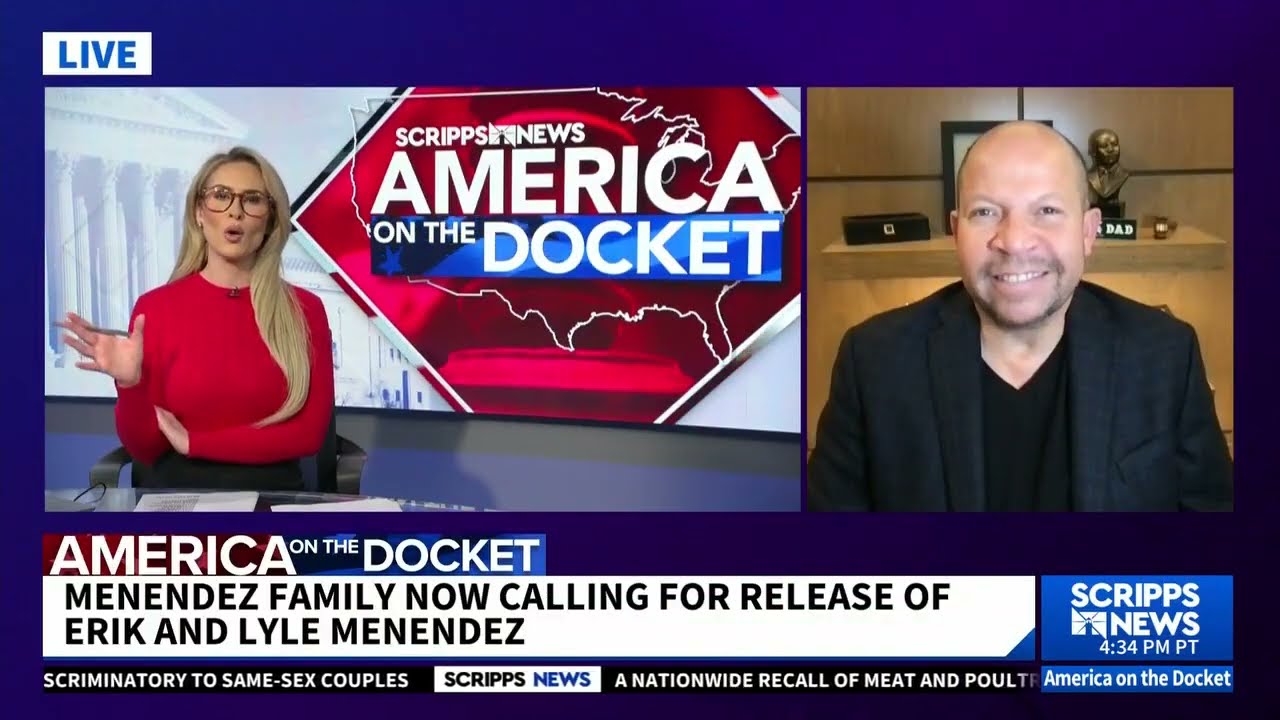 Scripps News l Jamie White on Menendez family wanting attorney to schedule resentencing hearing Scripps News l Jamie White on Menendez family wanting attorney to schedule resentencing hearing