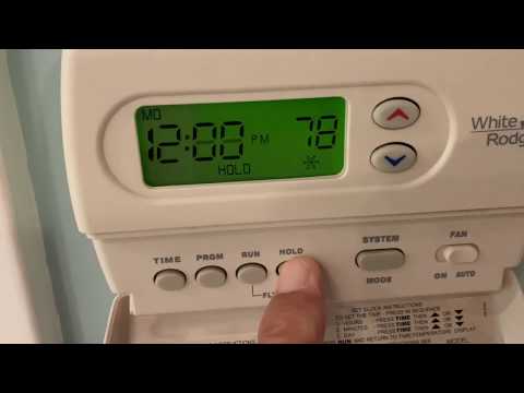 How to change the batteries in a White Rodgers thermostat