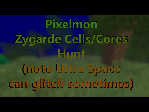 Pixelmon Zygarde cell/core hunt (read desc) pt 1
