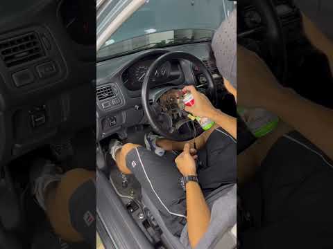 Installing Momo Prototipo in Civic EK!😈 #shorts #diy #car
