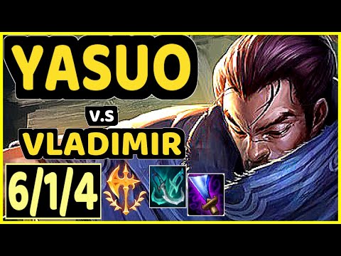 RY0MA (YASUO) vs VLADIMIR - 6/1/4 KDA MID CHALLENGER GAMEPLAY - OC