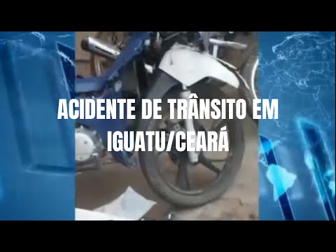 COLISÃO ENTRE MOTO E CARRO DEIXA CASAL FERIDO EM IGUATU CEARÁ 