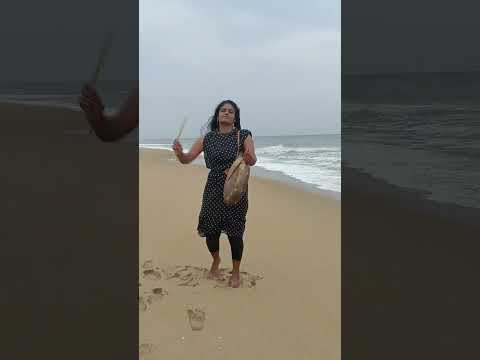 Parai at ECR 💙 #parai #பறை #ecr #beach #powercouple #couple #chennai #couplevlog #couplegoals #gana