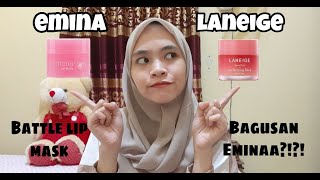 Download lagu BATTLE LIP MASK!! EMINA VS LANEIGE LIP SLEEPING MASK || Mana yang paling bagus?!?! mp3