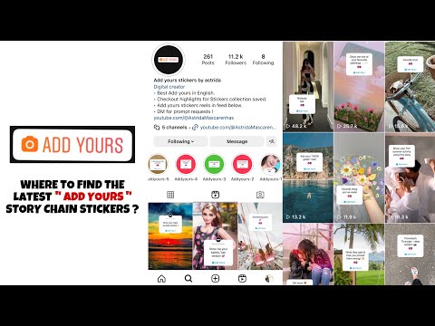 Where to find the latest " ADD YOURS "  story chain stickers ? New instagram story feature !
