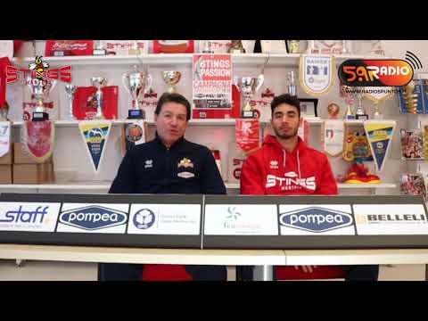 Pre-partita Orasì Ravenna - Pompea Mantova con coach Finelli e Maspero