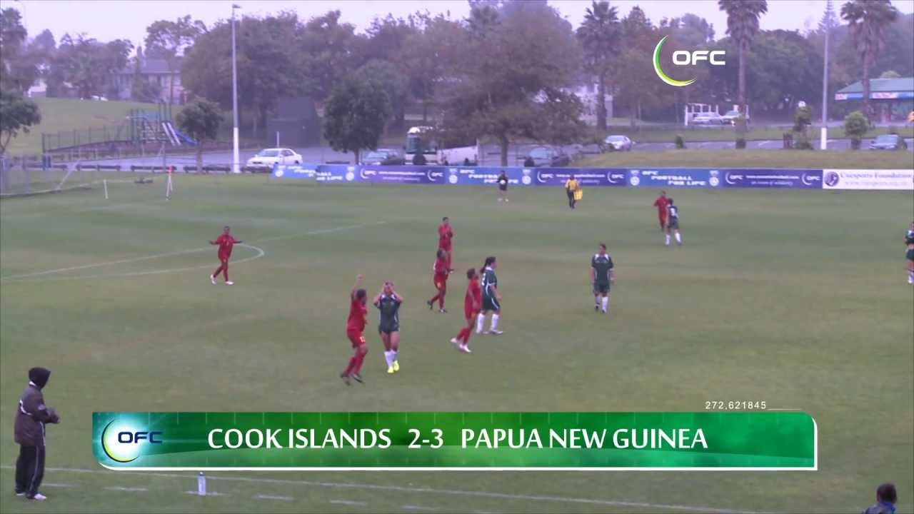 2012 OFC U-17 Women's Championship / MD2 / Cook Islands vs Papua New Guinea Highlights