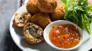 Biltong, Gorgonzola and Rice Arancini