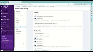OSM Parent Portal settings for Leaders  (viewing badge progress)