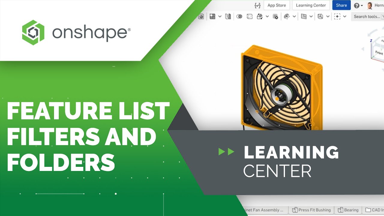 Feature List Filters and Folders | Multi-Part Part Studios