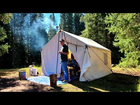 Dispersed Camping... This Tent Is Insane: Montana Canvas Wall Tent