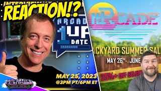 Arcade1UpDate Episode 6 Reaction, iiRcade Backyard Summer Sale & More!
