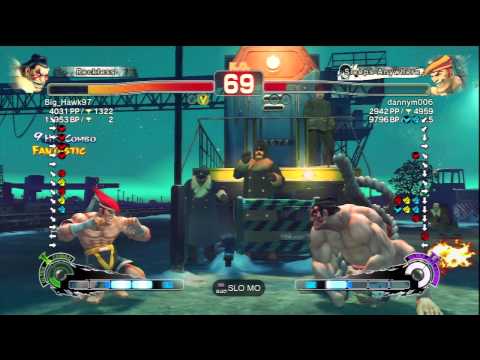 Big_Hawk97 (E.Honda) Vs dannym006 (Adon) SSF4 AE Ranked Matches - PSN