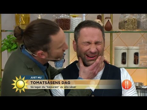 Puss Paolo! Peter Jihdes oväntade kyss - Nyhetsmorgon (TV4)