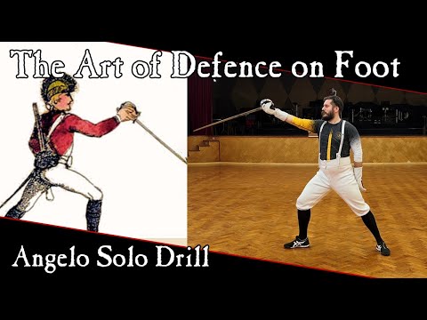 British Military Sabre Instruction - Angelo Solo Drill