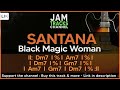 Santana Guitar Backing Track :  Black Magic Woman Style -  Minor Blues Jam Track in Dm