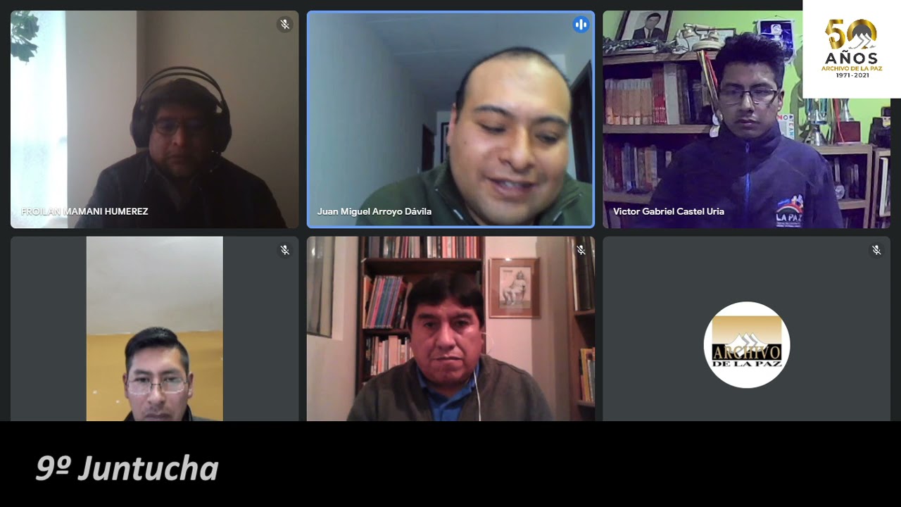 9ª Juntucha del Archivo de La Paz: “Conversemos sobre archivos paceños ”