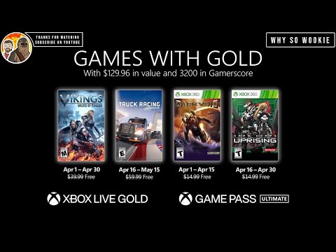 NEW GAMES WITH GOLD APRIL 2021