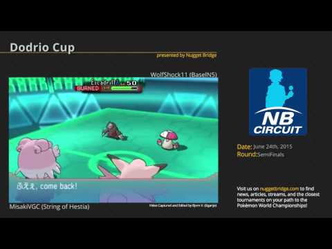 Dodrio Cup Semifinals - MisakiVGC (String of Hestia) vs WolfShock11 (BaselN5)