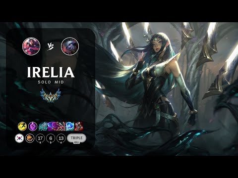 Irelia Mid vs Tristana - KR Challenger Patch 13.24