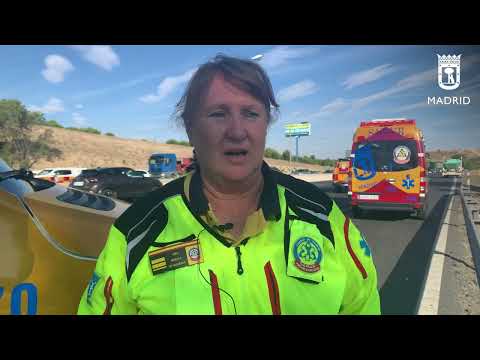 Accidente moto A-3 23septiembre2022