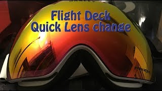 How to change the lens on Oakley Flight Deck Goggles