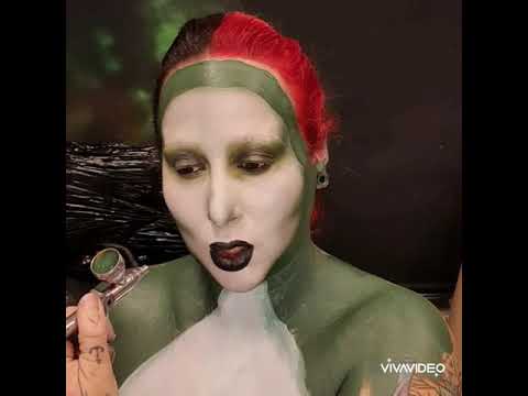 angry mother nature face and body paint