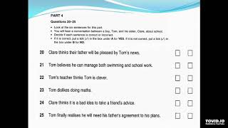 PET 4 Test 1 part 4 questions 20-25