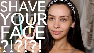 HOW I Shave My Face! Carli Bybel