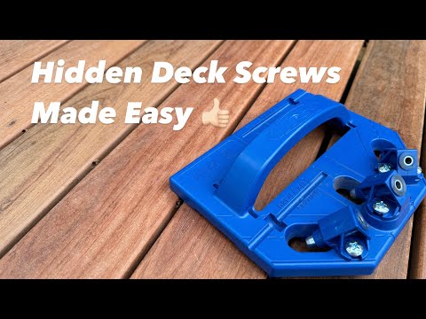Hide decking screws easy with the Kreg deck jig