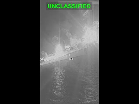 CENTCOM video claims to show sinking of Iranian tanker