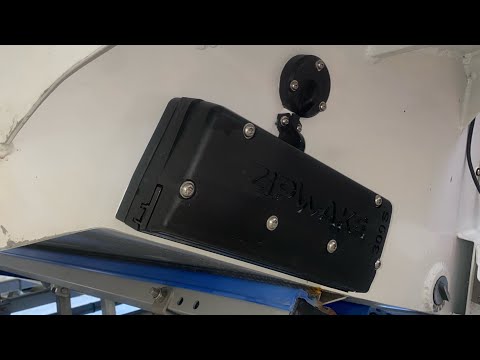 Zipwake 300SS installation using the new Volvo/QL trim tab adapter plate.