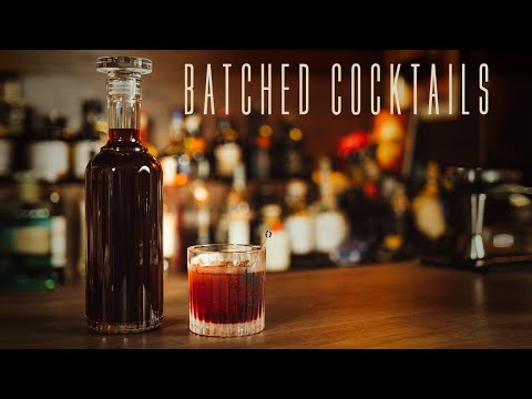 Sour Cherry Negroni and How To Batch it Like a PRO