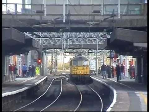 86610/607 Double head through Stafford on 4M54 Tilbury - Crewe Freightliner with two tone