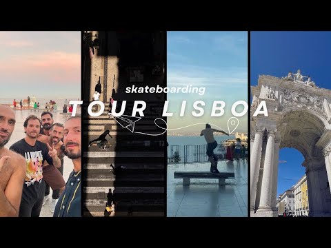 Low-cost SKATE TOUR in LISBON 🇵🇹🚘
