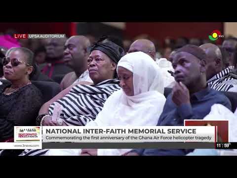Helicopter Crash Memorial: Mahama Pays Tribute To the Eight Deceased