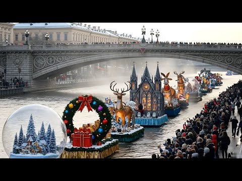 *Australia Most Magical River Christmas Parade 2025 | Giant Jesus & Santa Floats + Fireworks (4K)*